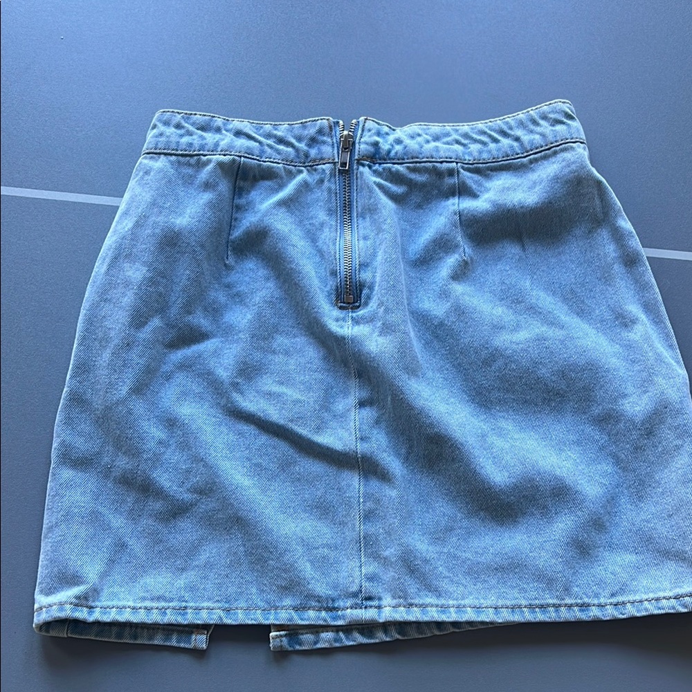Classic Blue Denim Skirt - Picture 3 of 3